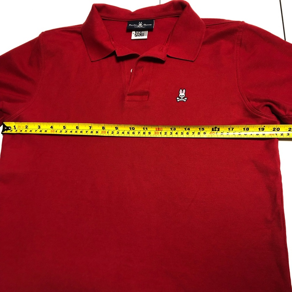 Psycho Bunny Red Polo Shirt Classic Style - Picture 8 of 10